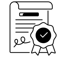 pictogramme d'un certificat